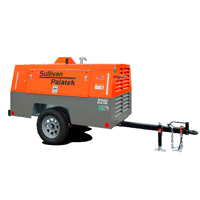 210 CFM Towable air compressor diesel