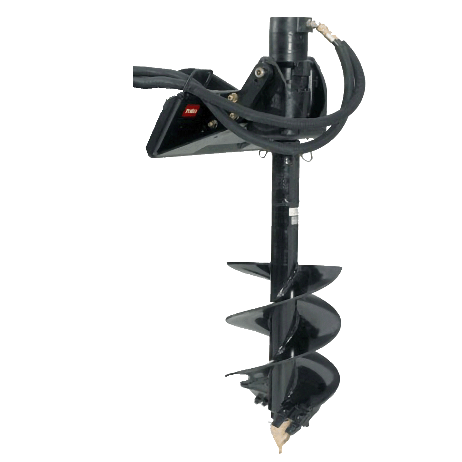 Tarière hydraulique pour mini-chargeur sur chenilles