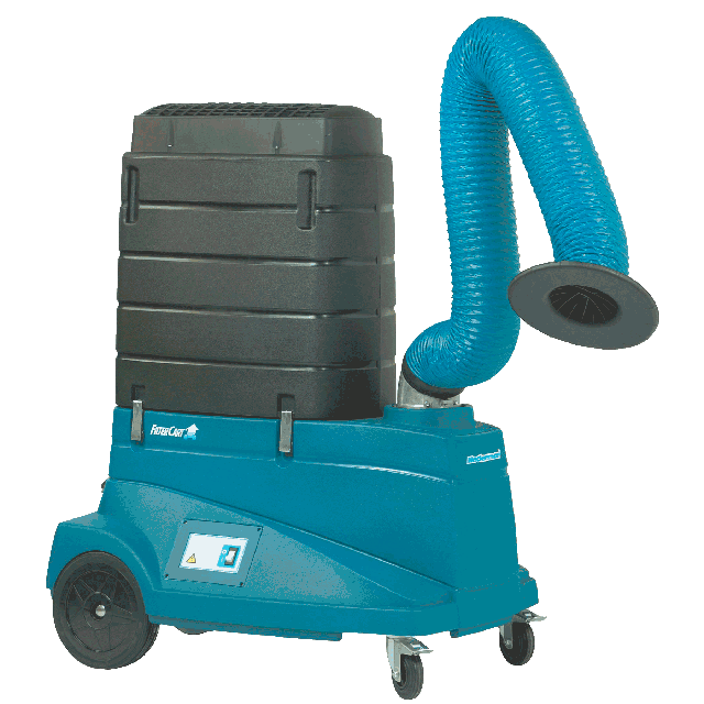 Wheeled fume extractor